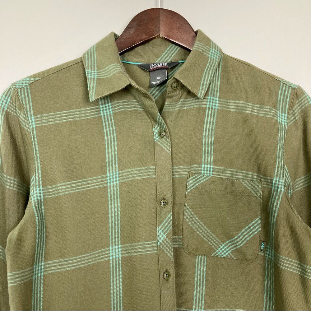 Outdoor Research Cedar Cove Tunic Top Women’s Size S Plaid Button Up Lightweight - Picture 4 of 9